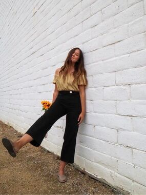 Whimsy + Row Flora Pant in Black